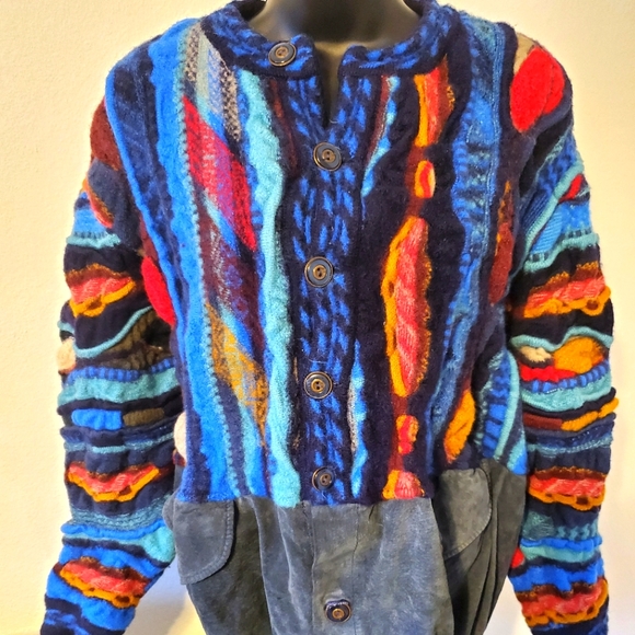 Authentic Vintage Coogi button up wool sweater - Picture 1 of 9